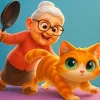 Download Kitty vs Granny Prank Battle Kitty vs Granny Prank Battle